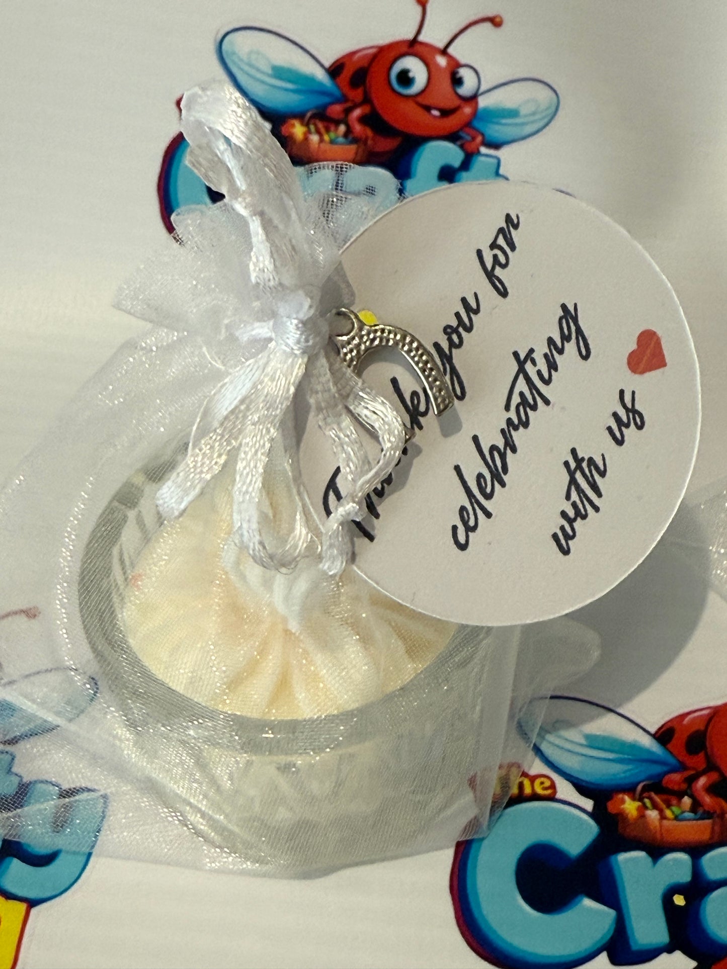 Wedding favour tea light candles