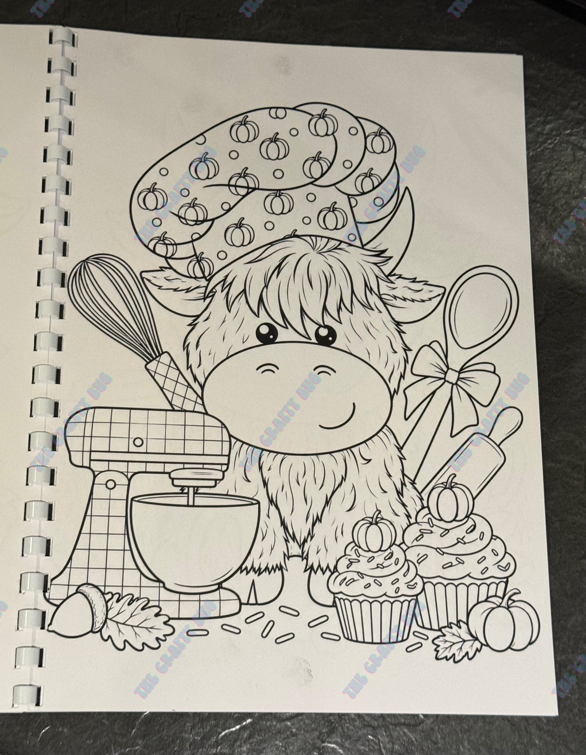 Highland cow Colouring book