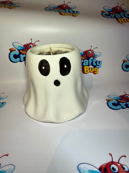 Ceramic ghost fragrance candle